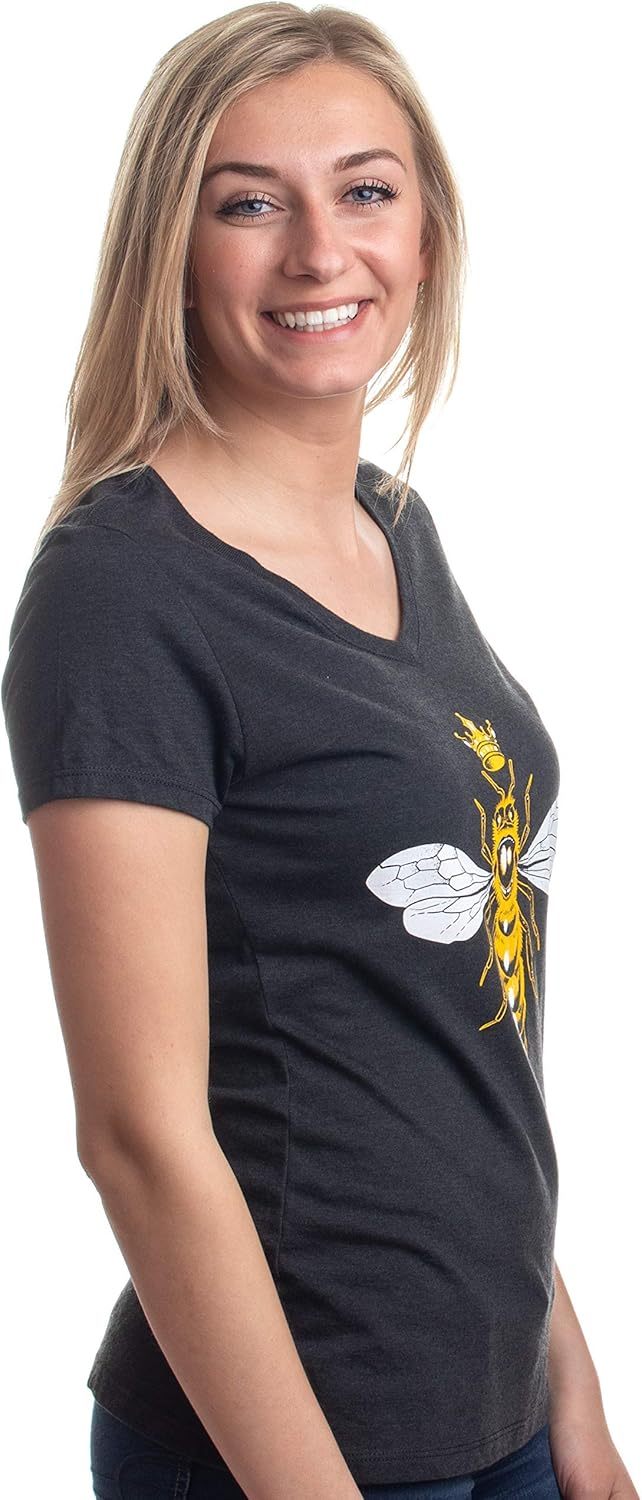 Vintage Nature Art Print - Cool Unique Illustration V-Neck T-Shirt Top Tee for Women