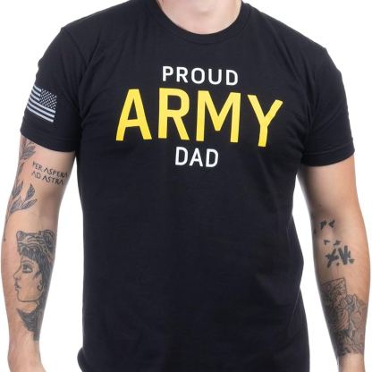 Proud Army Family | Licensed U.S. Military Infantry Armor Artillery Tee Shirt (T-Shirt) for Men Women