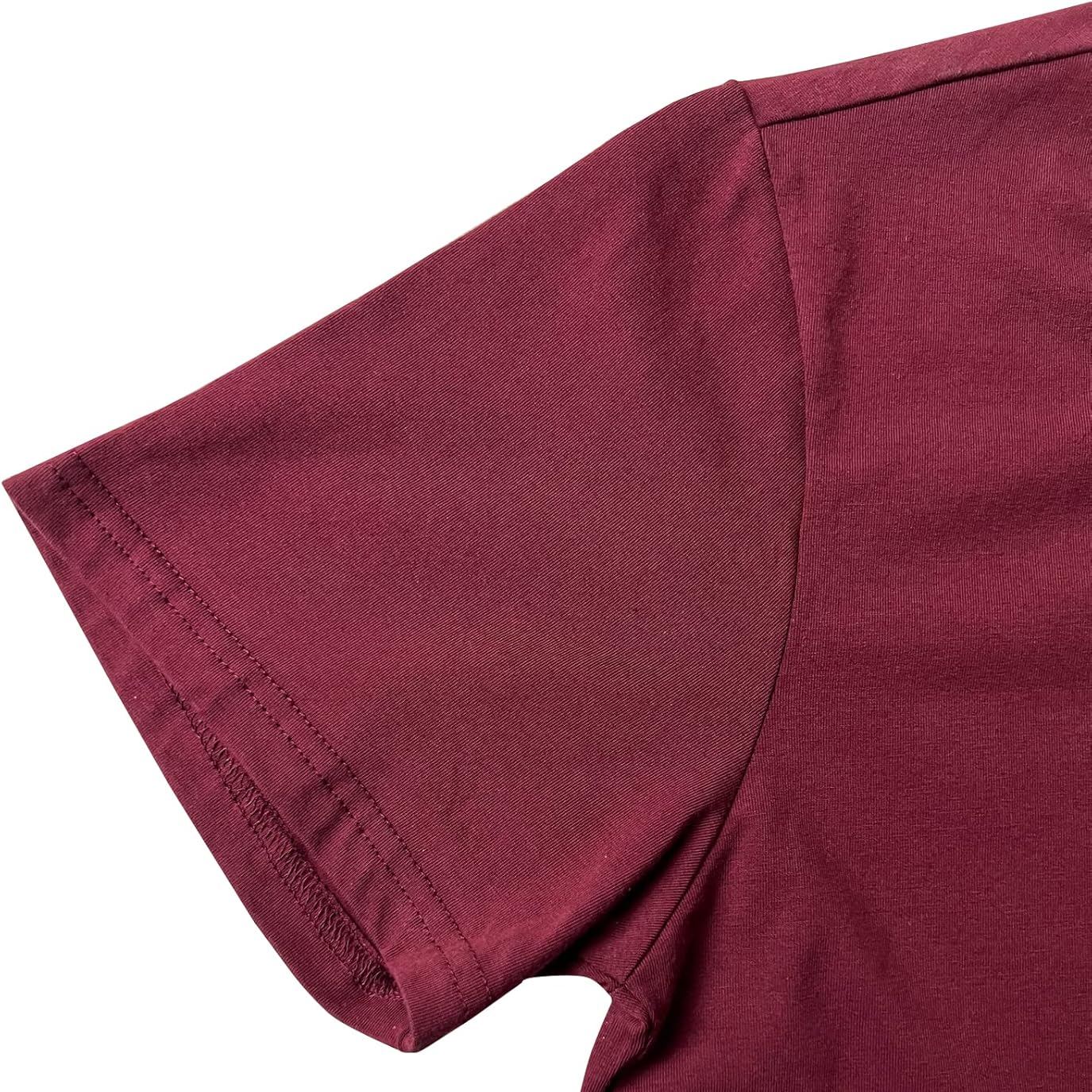 Unisex Graphic T-Shirt – Kind, Short Sleeve Crewneck Casual Tee, Wine Red