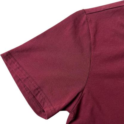 Unisex Graphic T-Shirt – Kind, Short Sleeve Crewneck Casual Tee, Wine Red