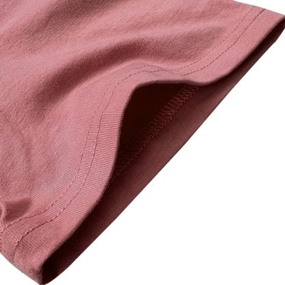 Women’s Casual Graphic Tee – Short Sleeve Crew Neck, Comfortable Relaxed Fit, Mauve