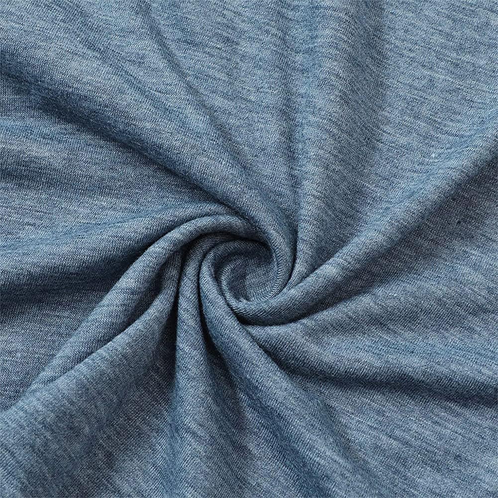 Women’s Funny Graphic T-Shirt “Raising My Husband Is Exhausting” – Short Sleeve Crewneck, Cotton Blend, Blue