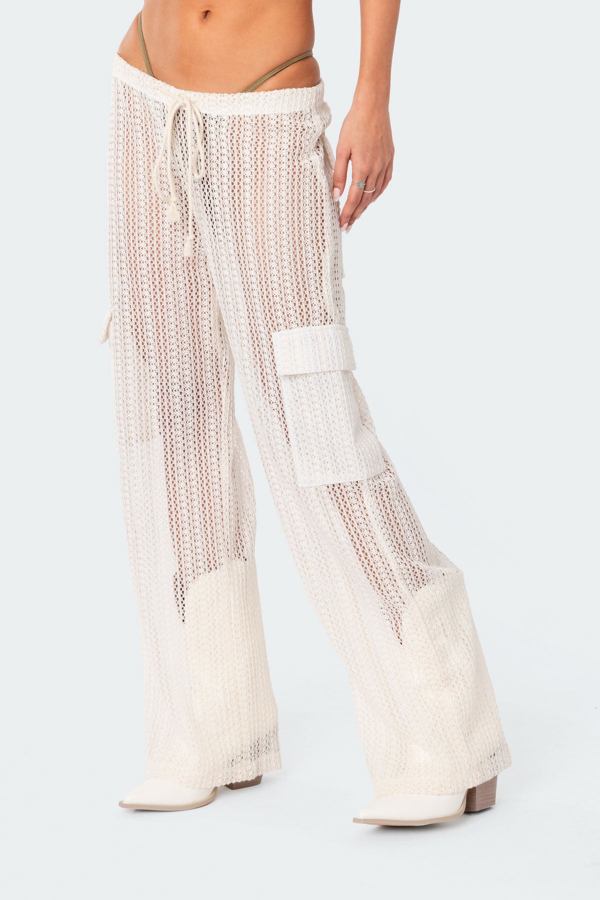 Ines Crochet Low Rise Cargo Pants-Juice Dress