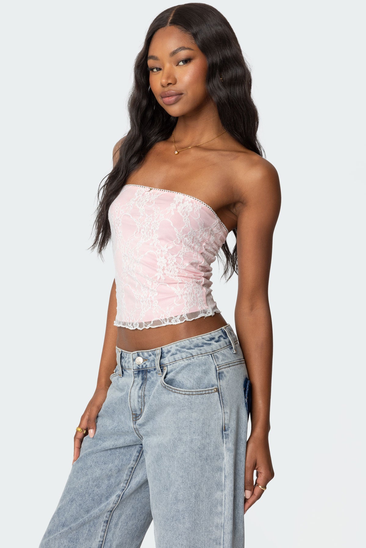 Allison Lace Tube Top-Juice Dress