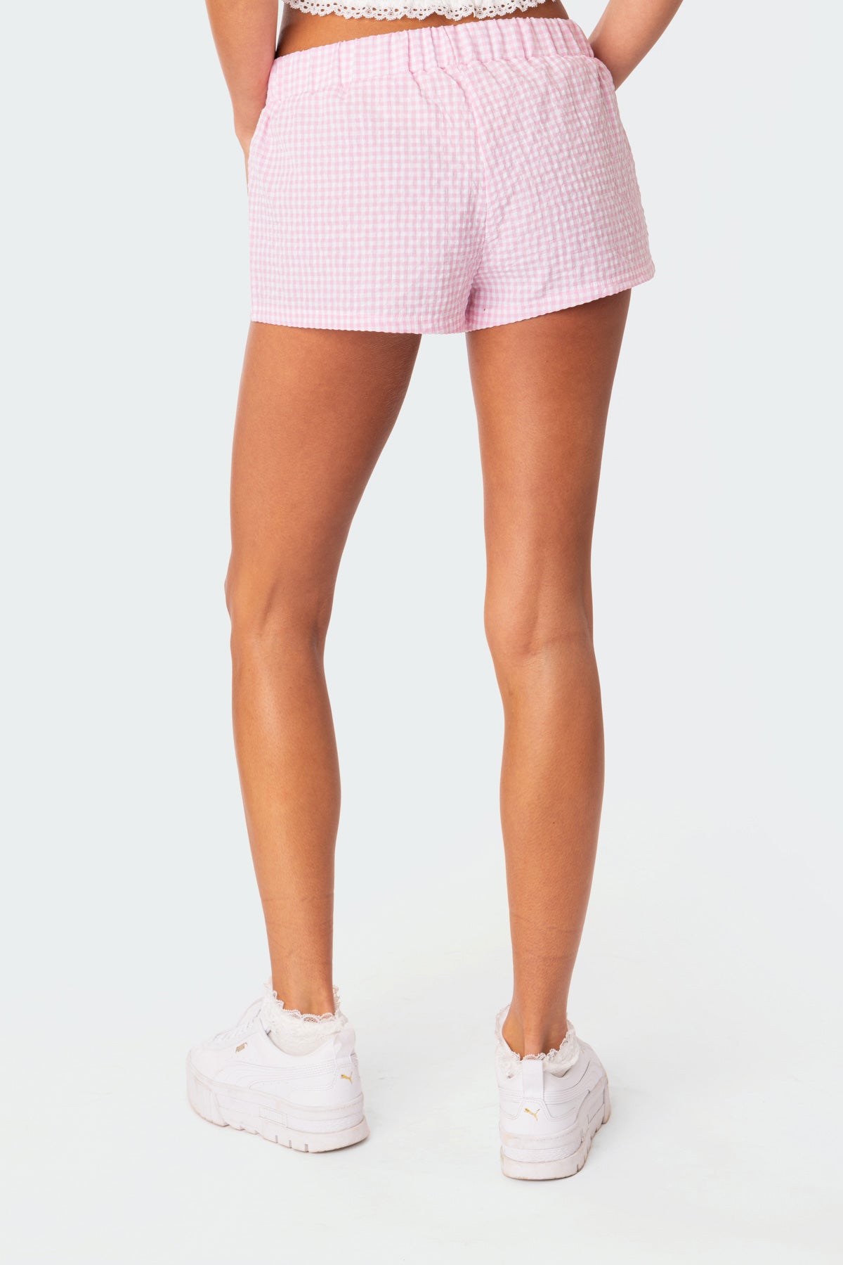 Gingham Boxer Shorts-Juice Dress