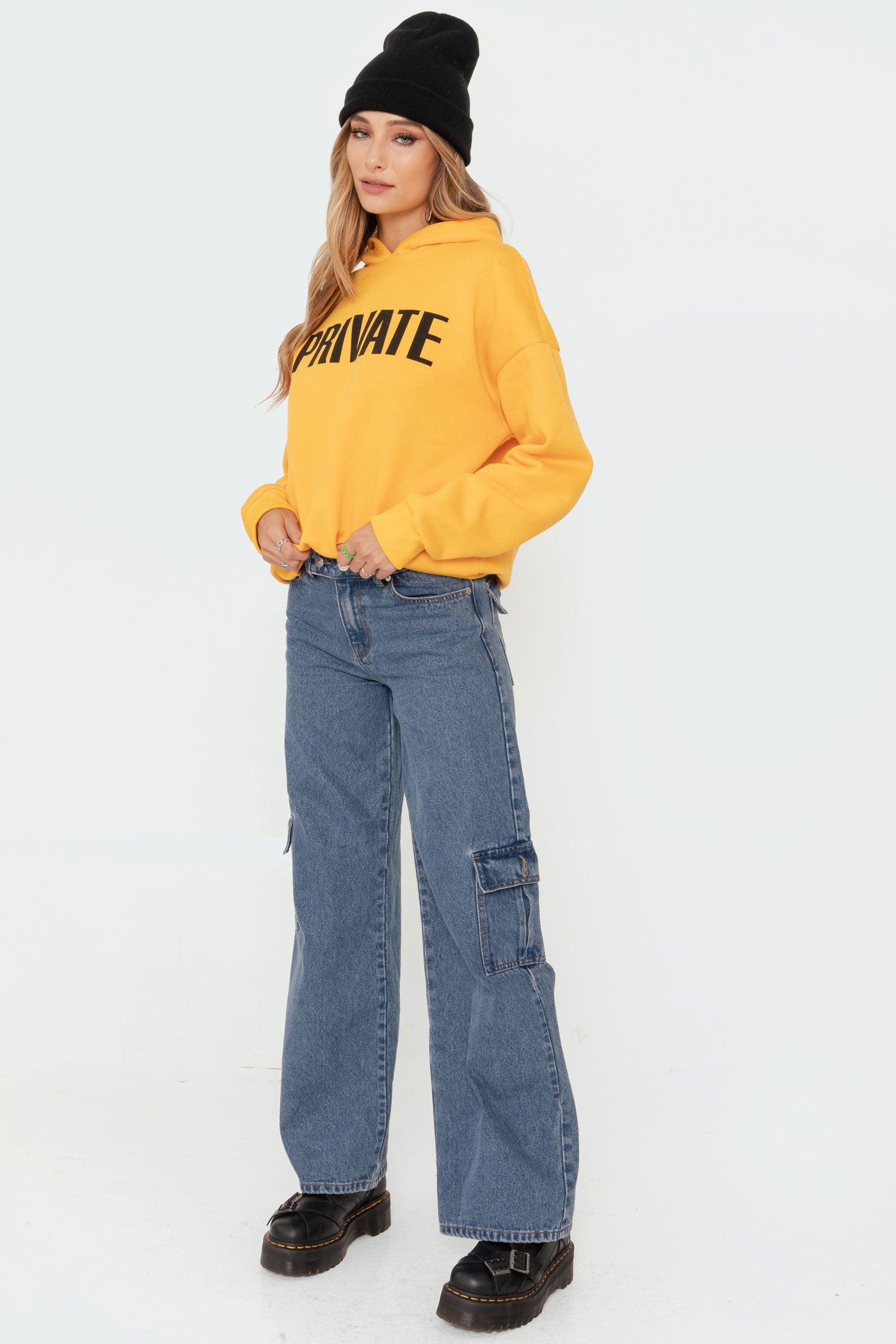 Deliah Low-Rise Cargo Jeans-Juice Dress