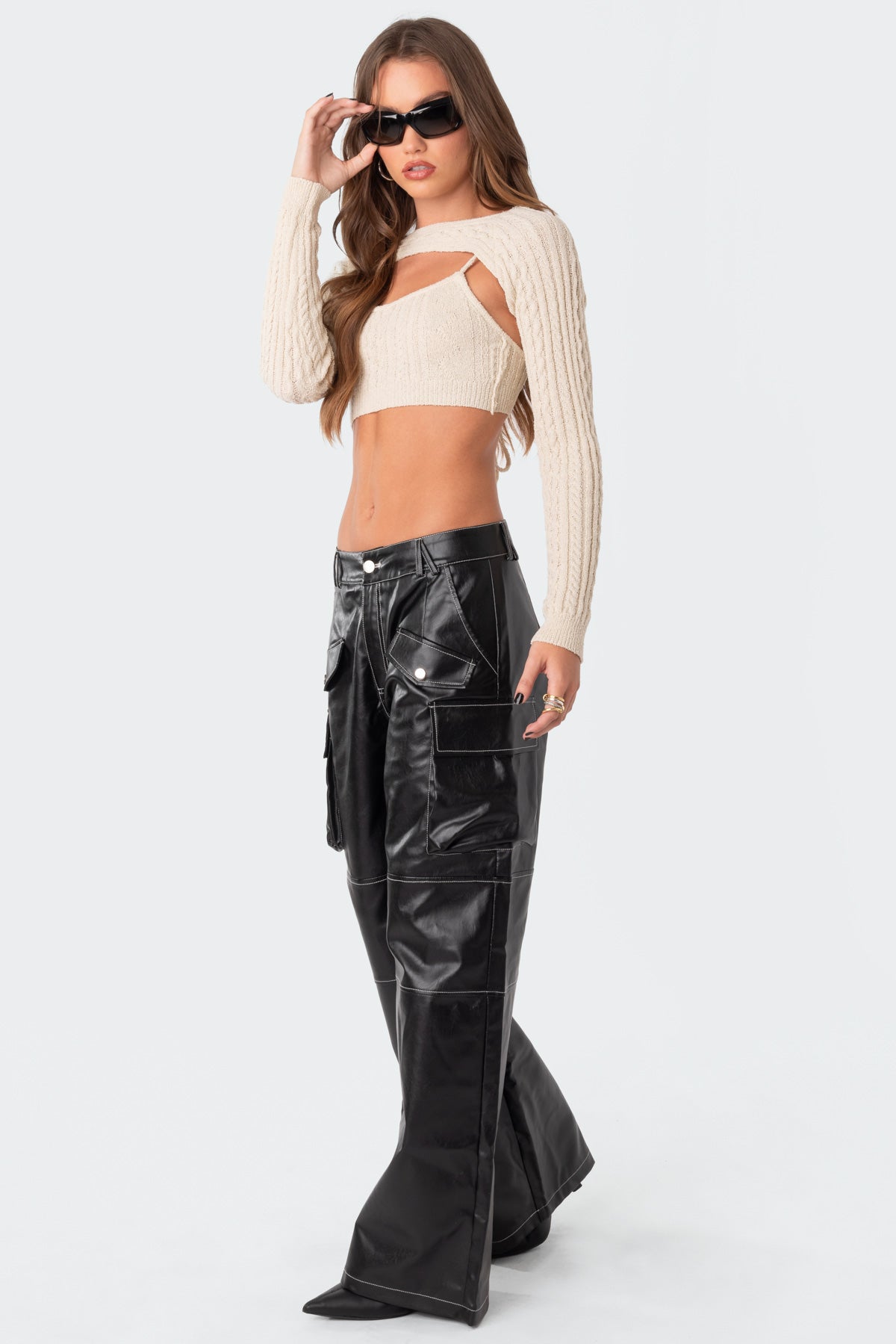 Faye Faux Leather Cargo Pants-Juice Dress