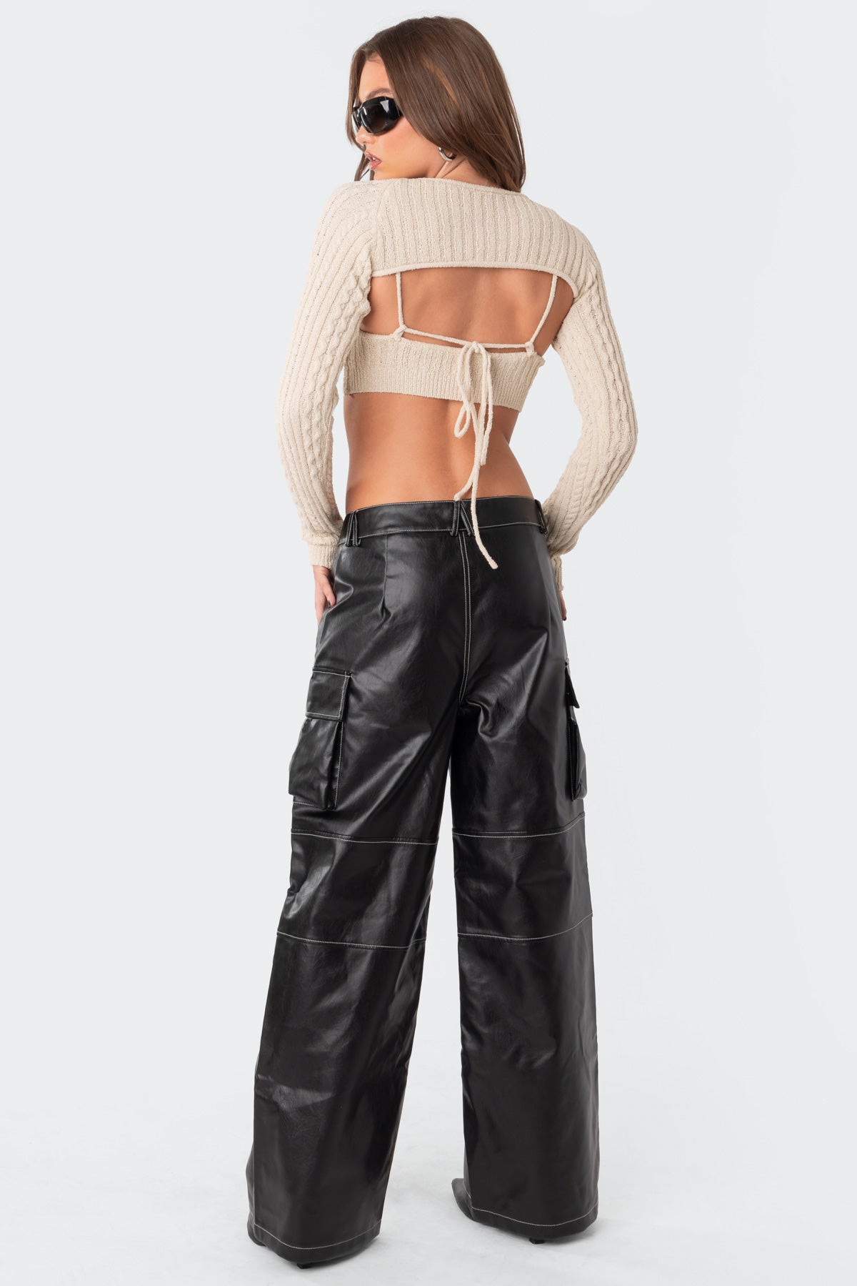 Faye Faux Leather Cargo Pants-Juice Dress