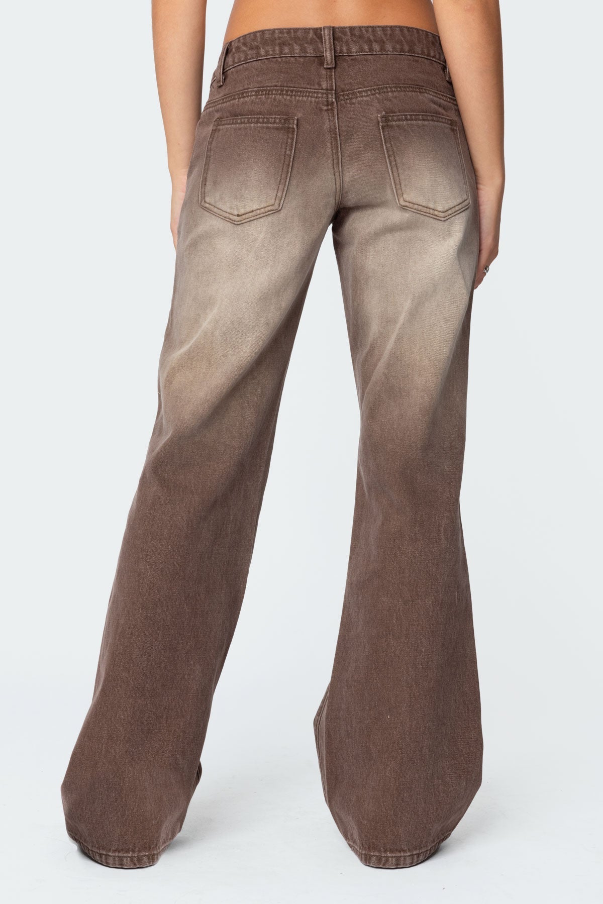 Alysse Washed Low Rise Bootcut Jeans-Juice Dress