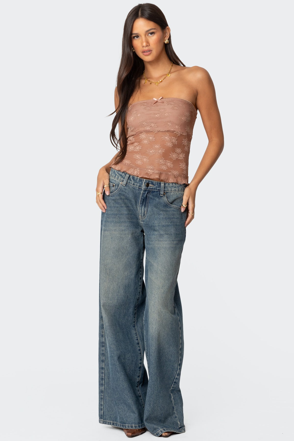 Ballet Sheer Lace Tube Top-Juice Dress