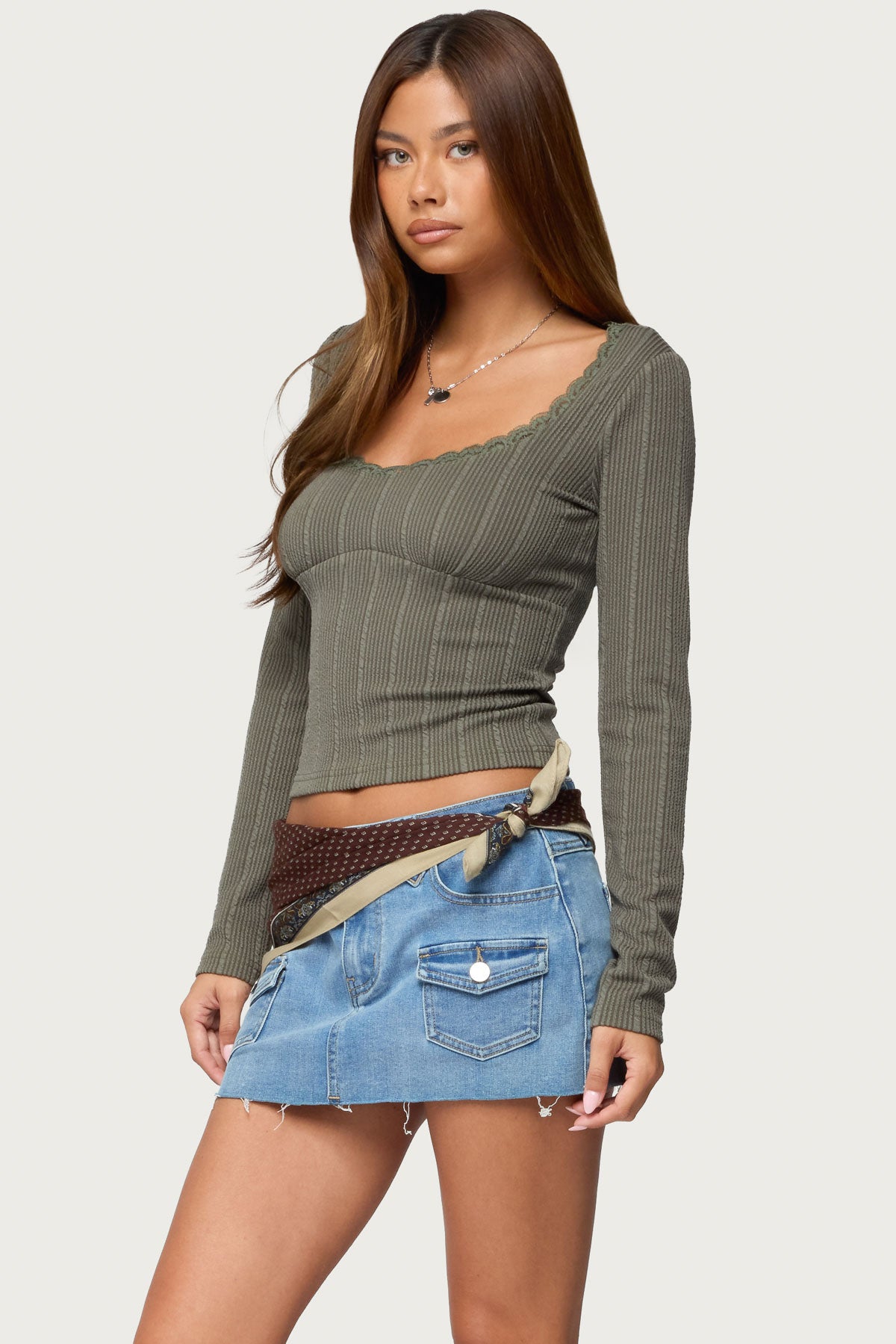 Beatrix Lacey Ribbed Top-Juice Dress