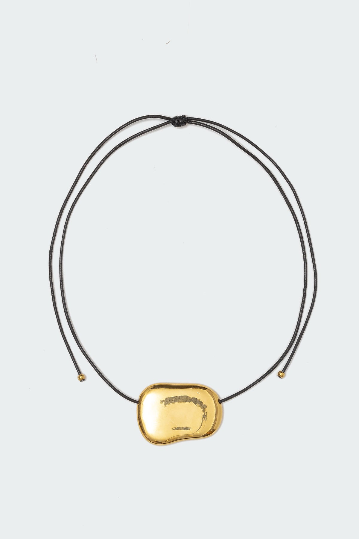 Abstract Stone Pendant Cord Necklace-Juice Dress