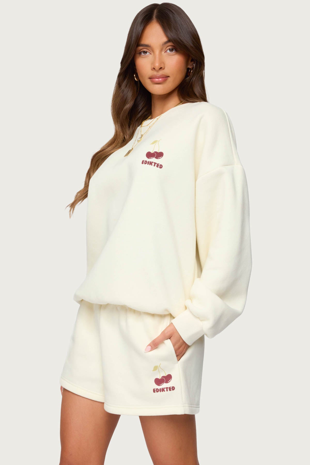 Cherry Babe Sweatshirt-Juice Dress