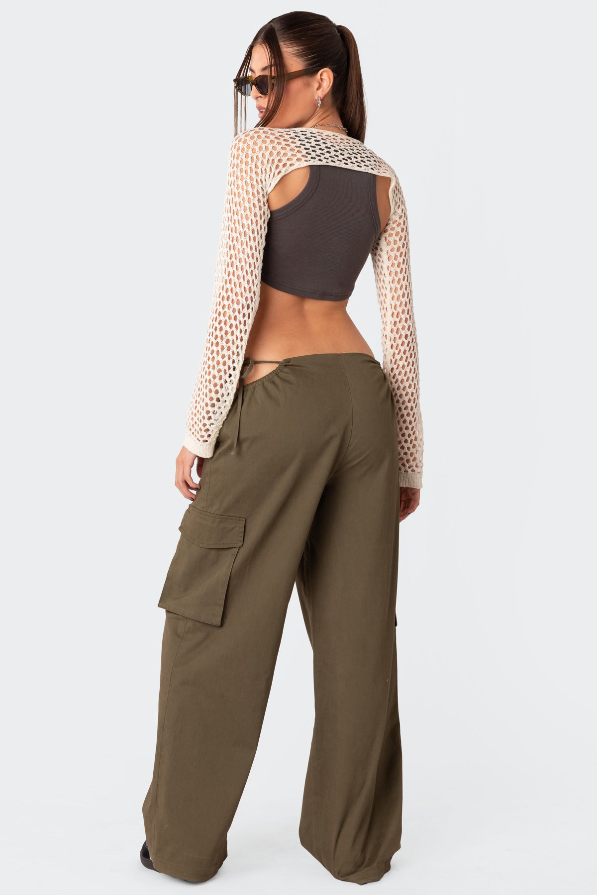 Carlo Low Rise Side Cut Out Cargo Pants-Juice Dress
