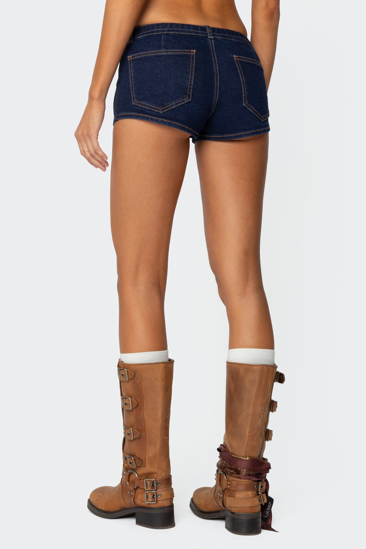 Ciel Low Rise Denim Micro Shorts-Juice Dress