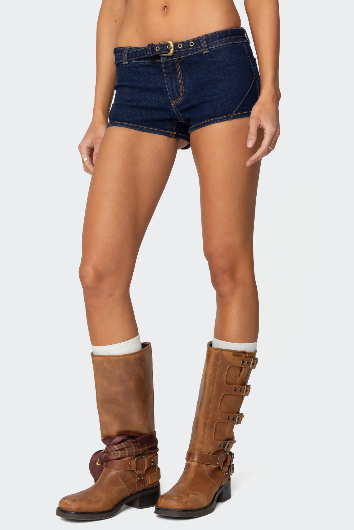 Ciel Low Rise Denim Micro Shorts-Juice Dress