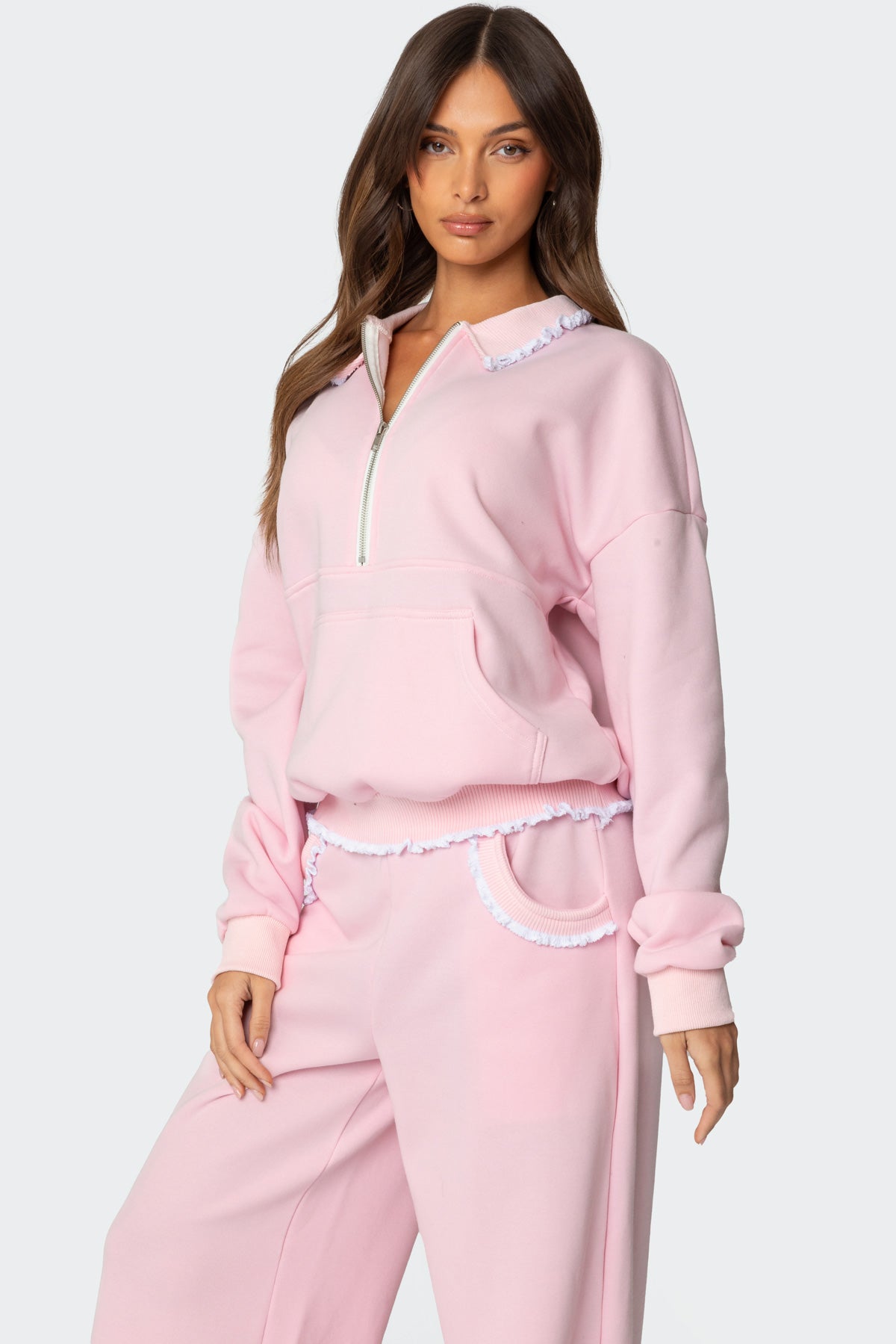 Ashtin Ruffle Trim Sweatshirt-Juice Dress