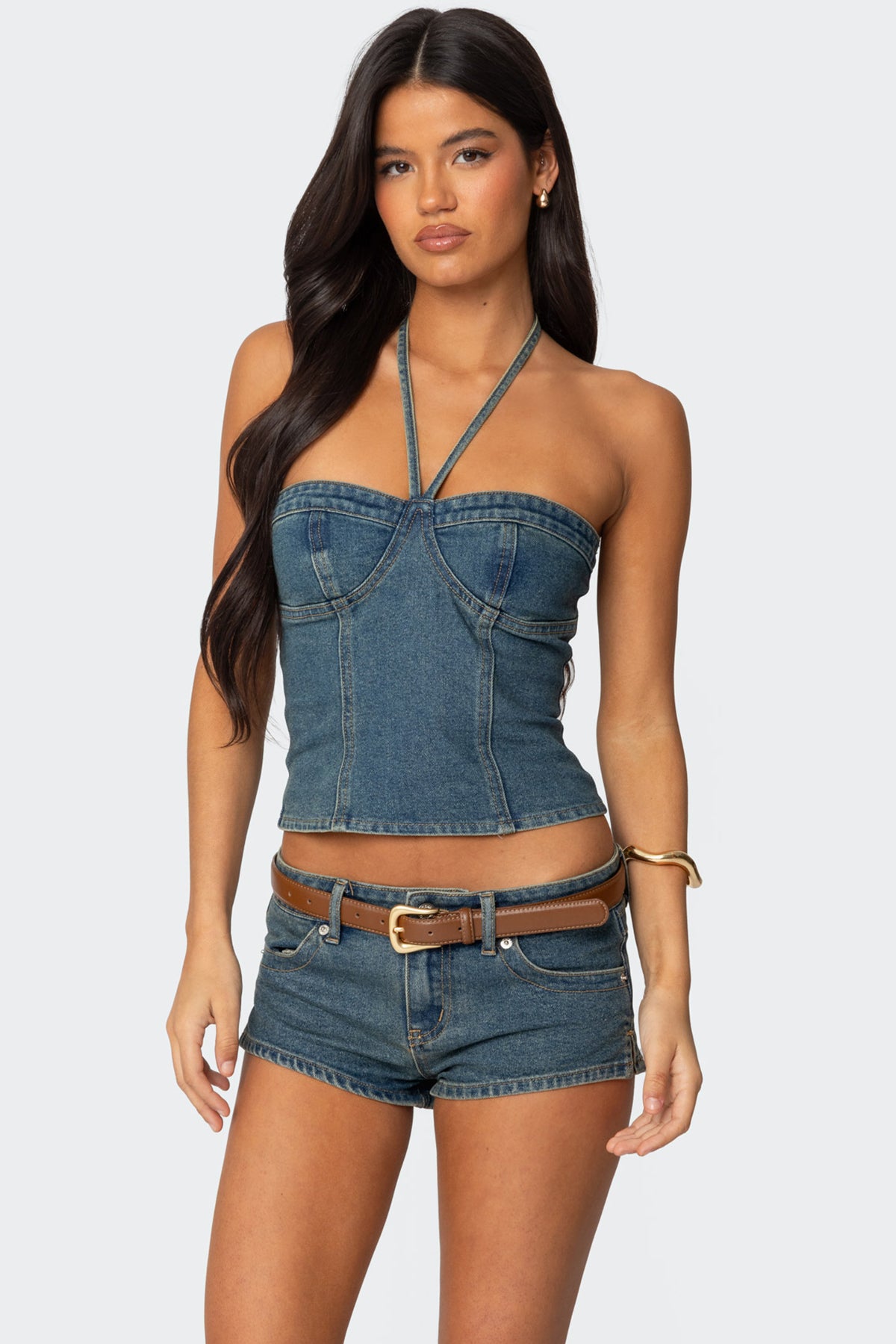 Jagger Denim Halter Top-Juice Dress