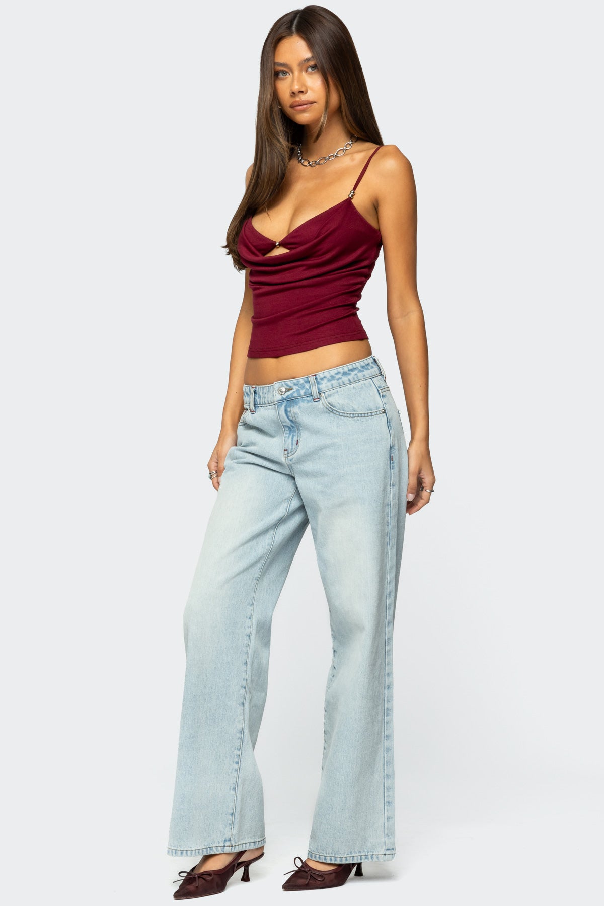 Ace Low Rise Baggy Jeans-Juice Dress