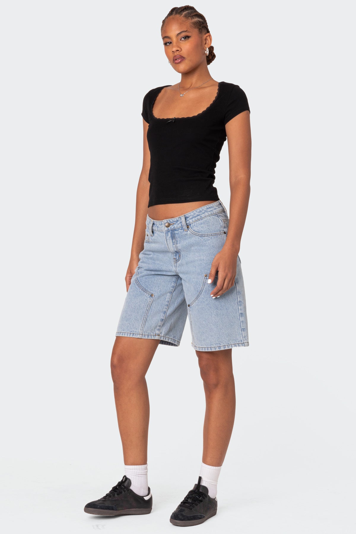 Priscilla Lace Trim T Shirt-Juice Dress