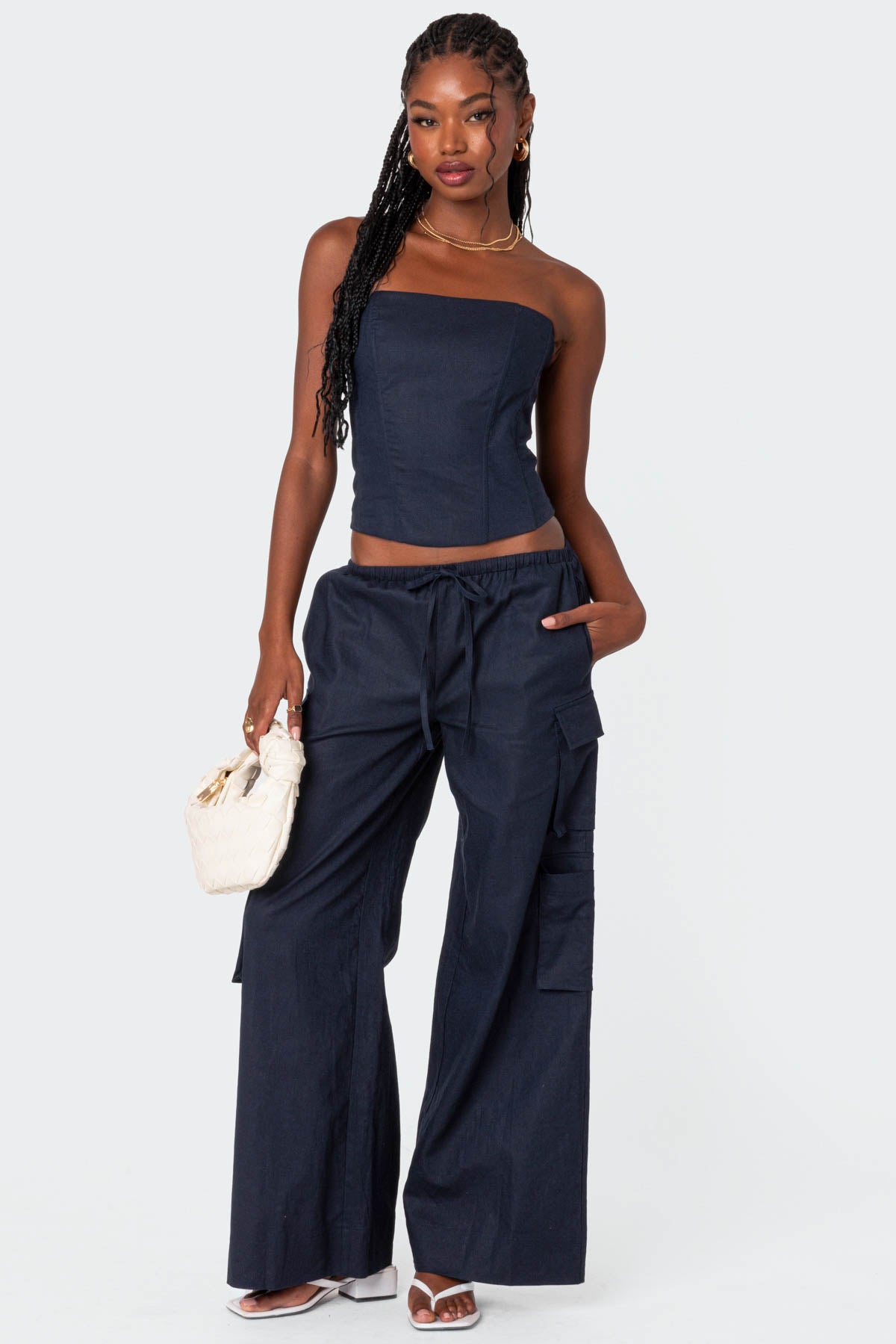 Bristol Linen Look Cargo Pants-Juice Dress