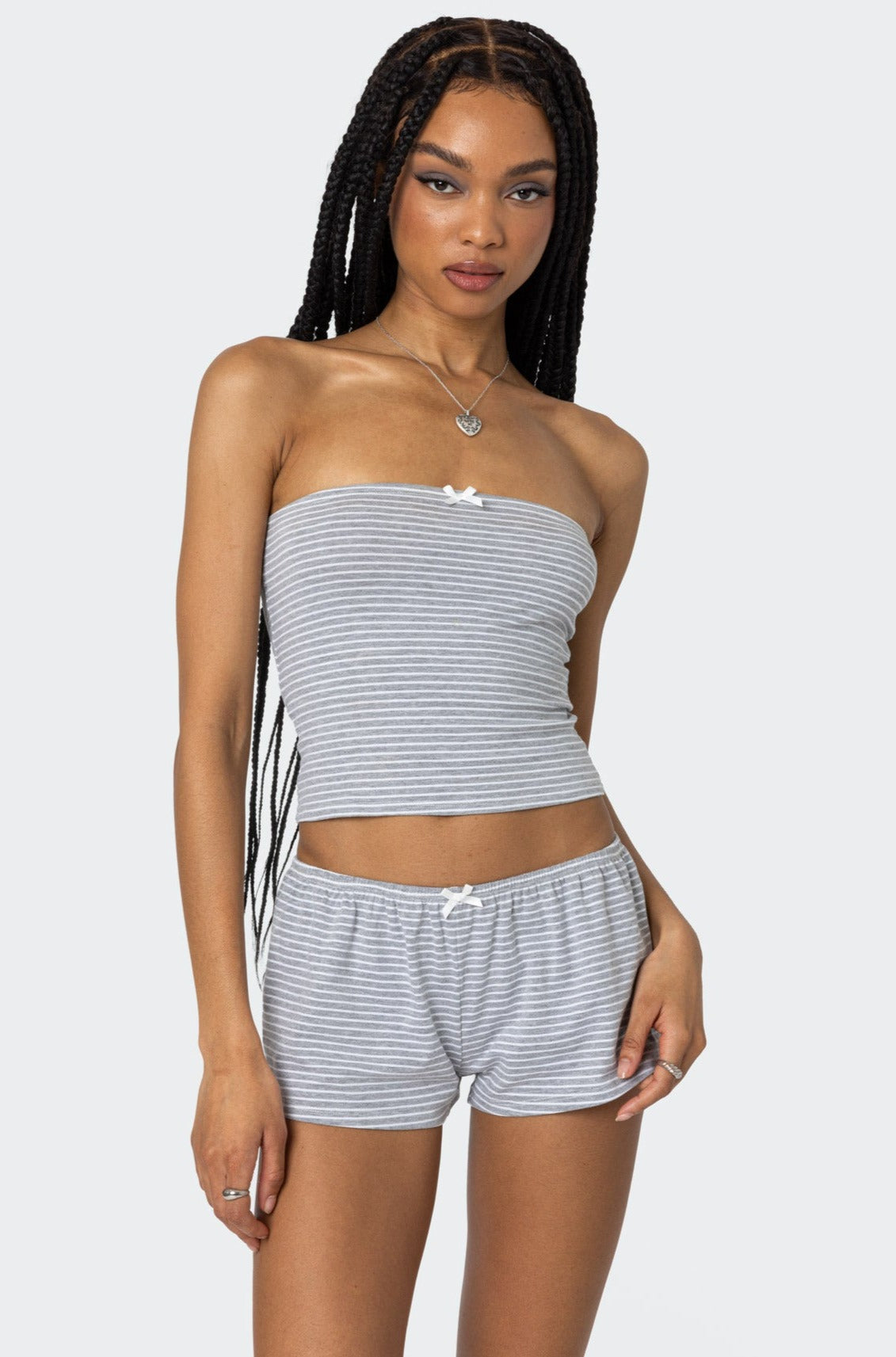Astor Striped Tube Top-Juice Dress
