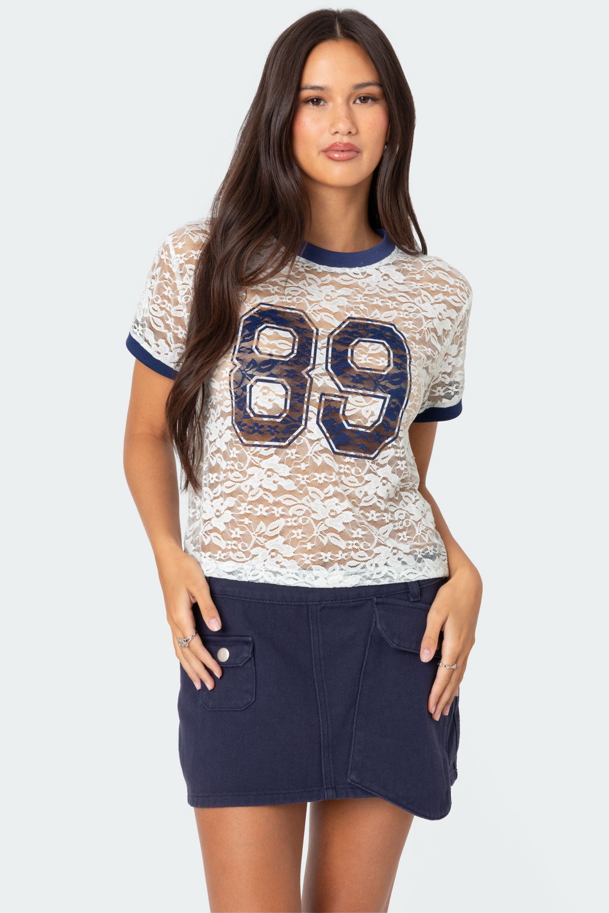 89 Sheer Lace T Shirt-Juice Dress