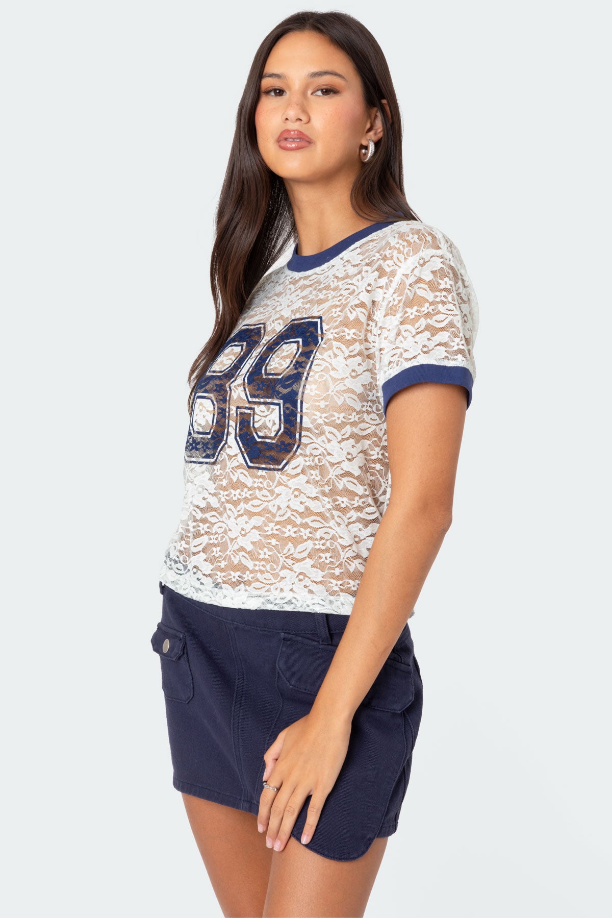 89 Sheer Lace T Shirt-Juice Dress