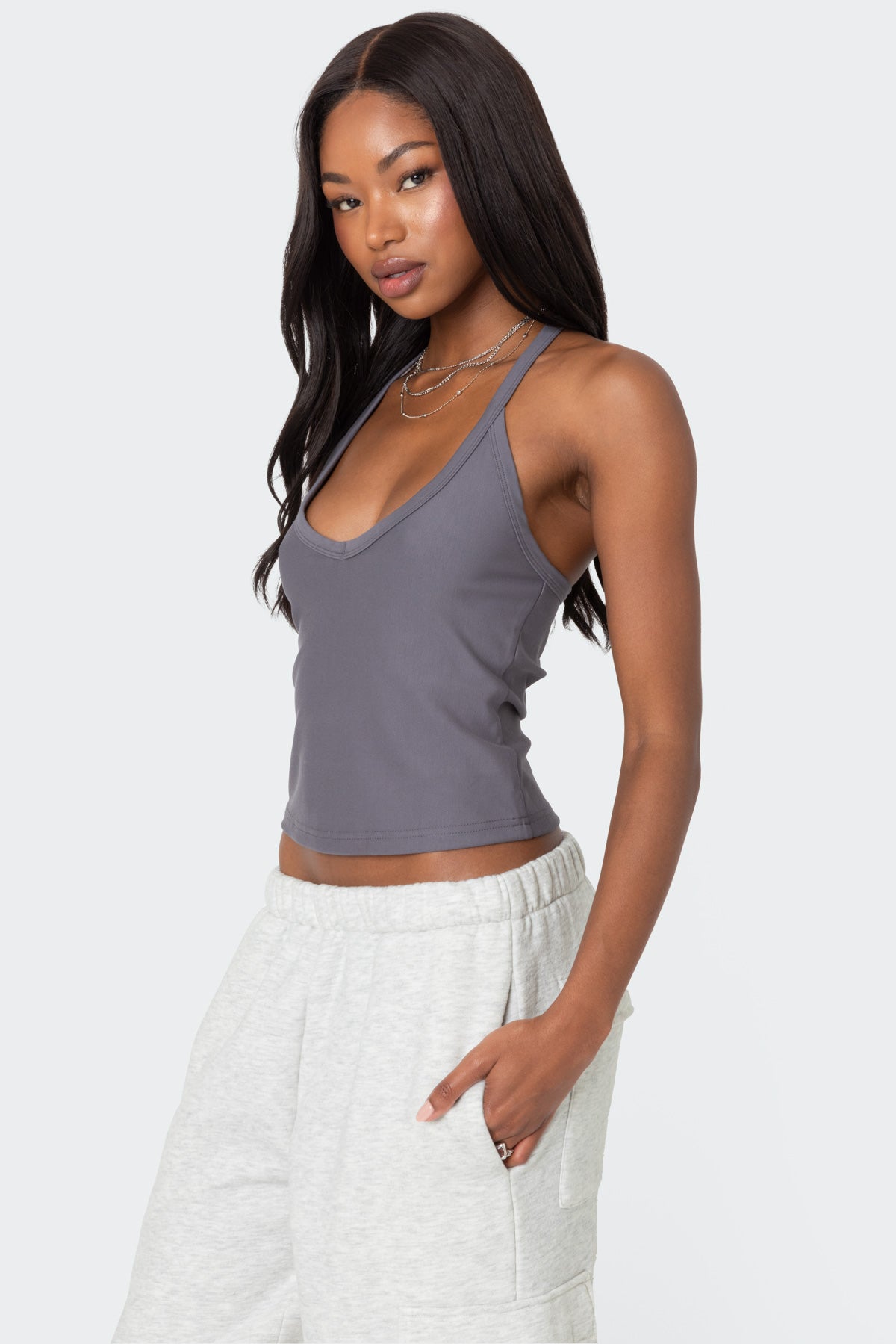 Racer Back Halter Top-Juice Dress