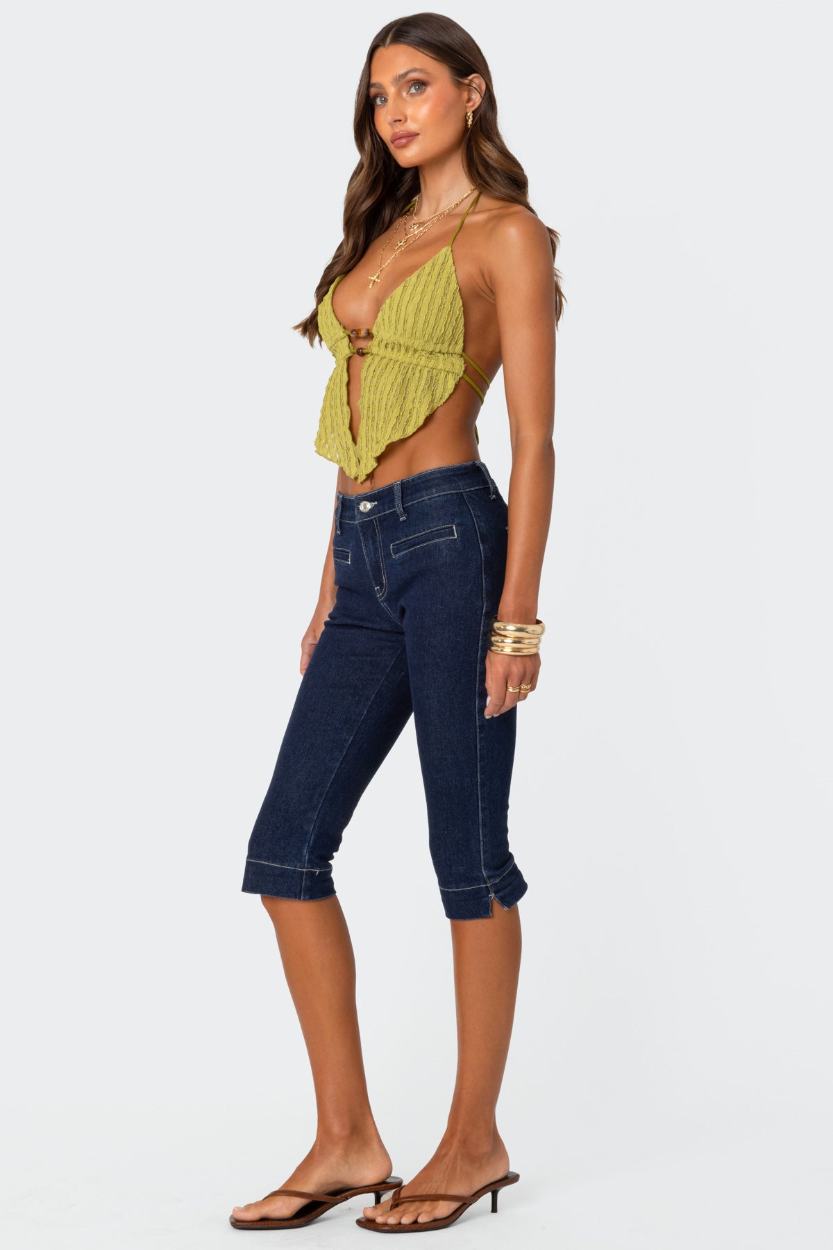 Anaya Textured Open Back Top-Juice Dress