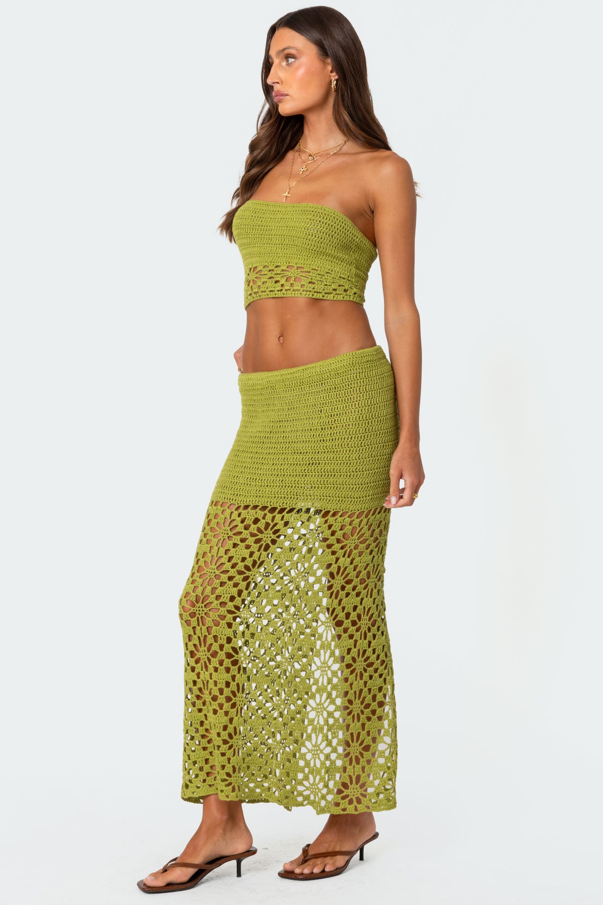 Ida Crochet Tube Top-Juice Dress