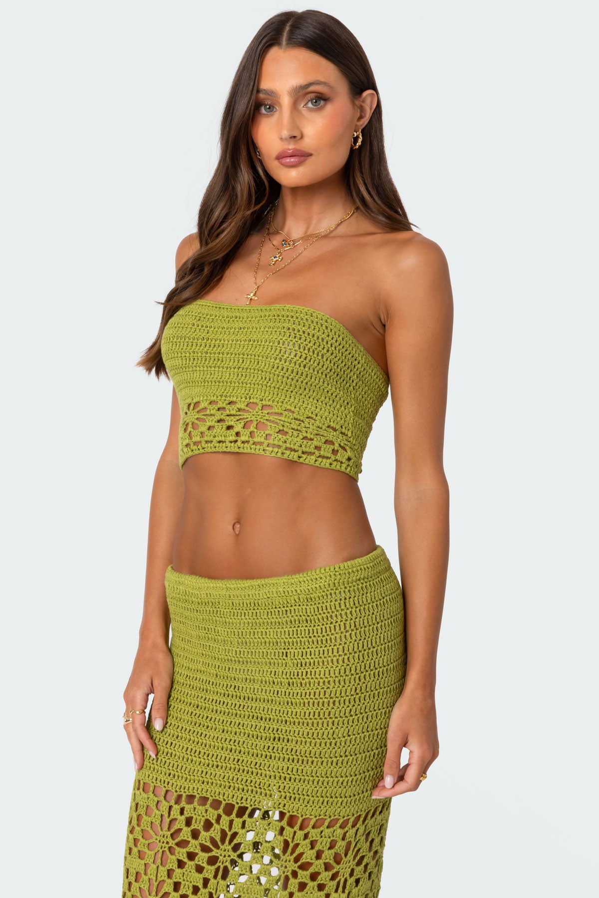 Ida Crochet Tube Top-Juice Dress