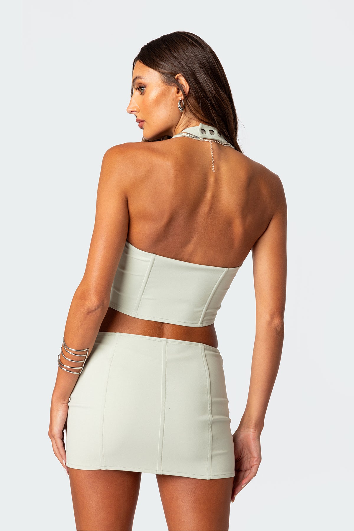 Audrina Side Lace Up Cupped Corset-Juice Dress