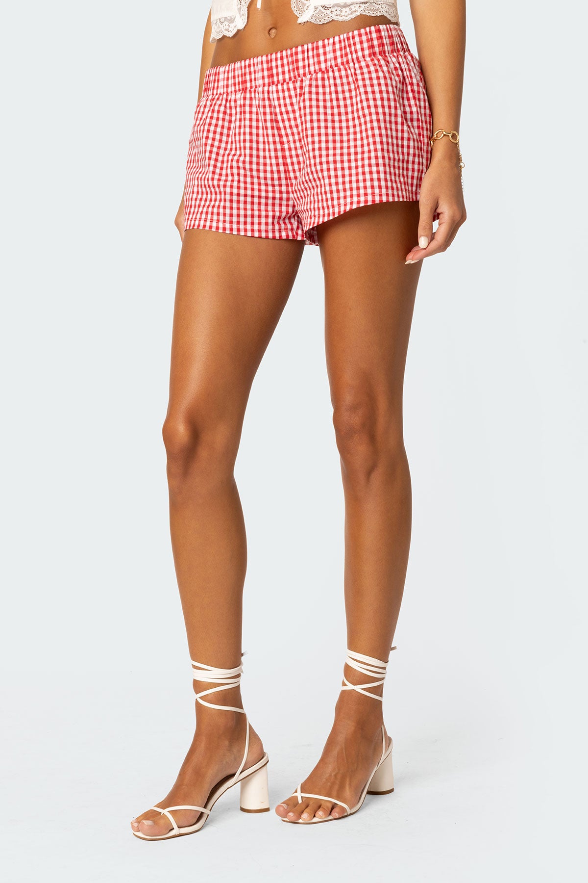Gingham Boxer Shorts-Juice Dress