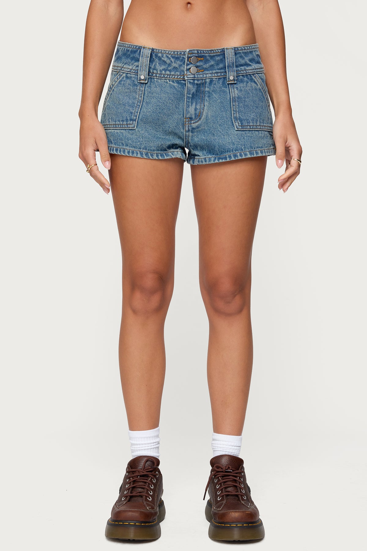 Keinan Low Rise Denim Shorts-Juice Dress