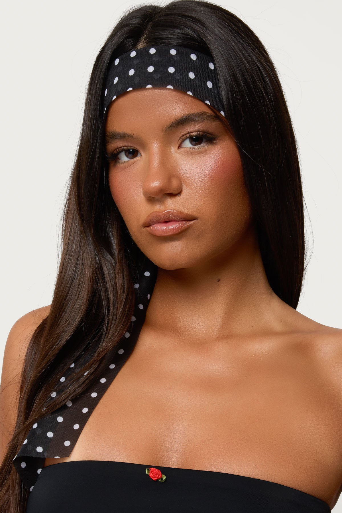 Polka Dot Sheer Scarf-Juice Dress