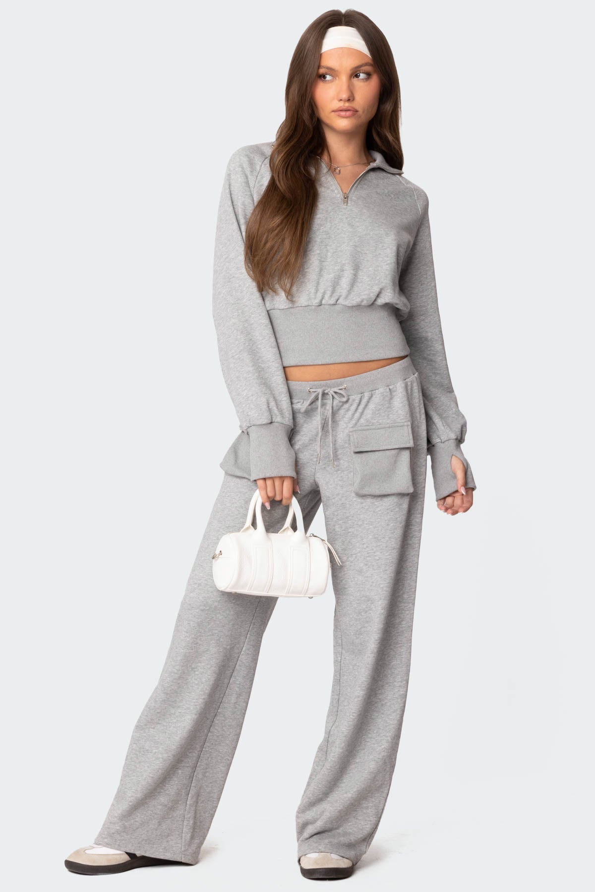 Bailey French Terry Quarter Zip Top-Juice Dress