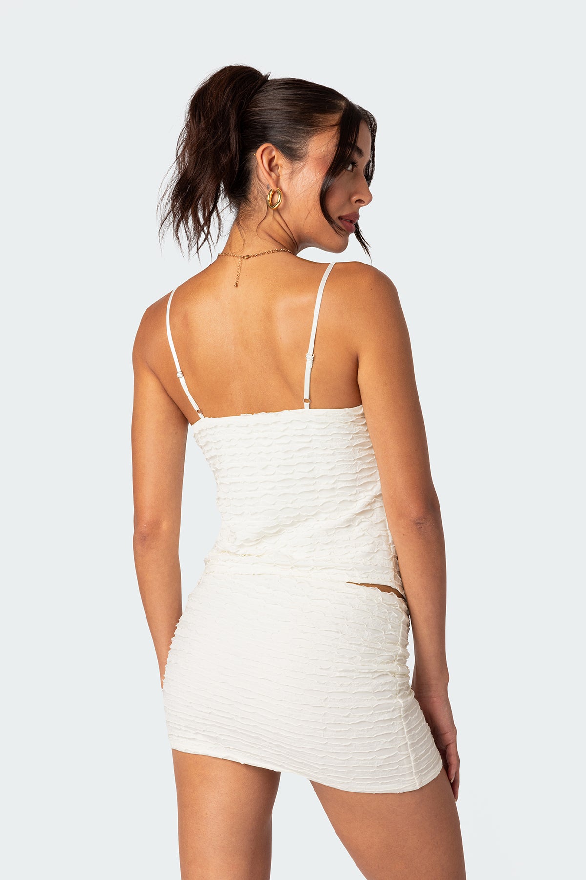 Alessia Tie Front Ruffled Top-Juice Dress