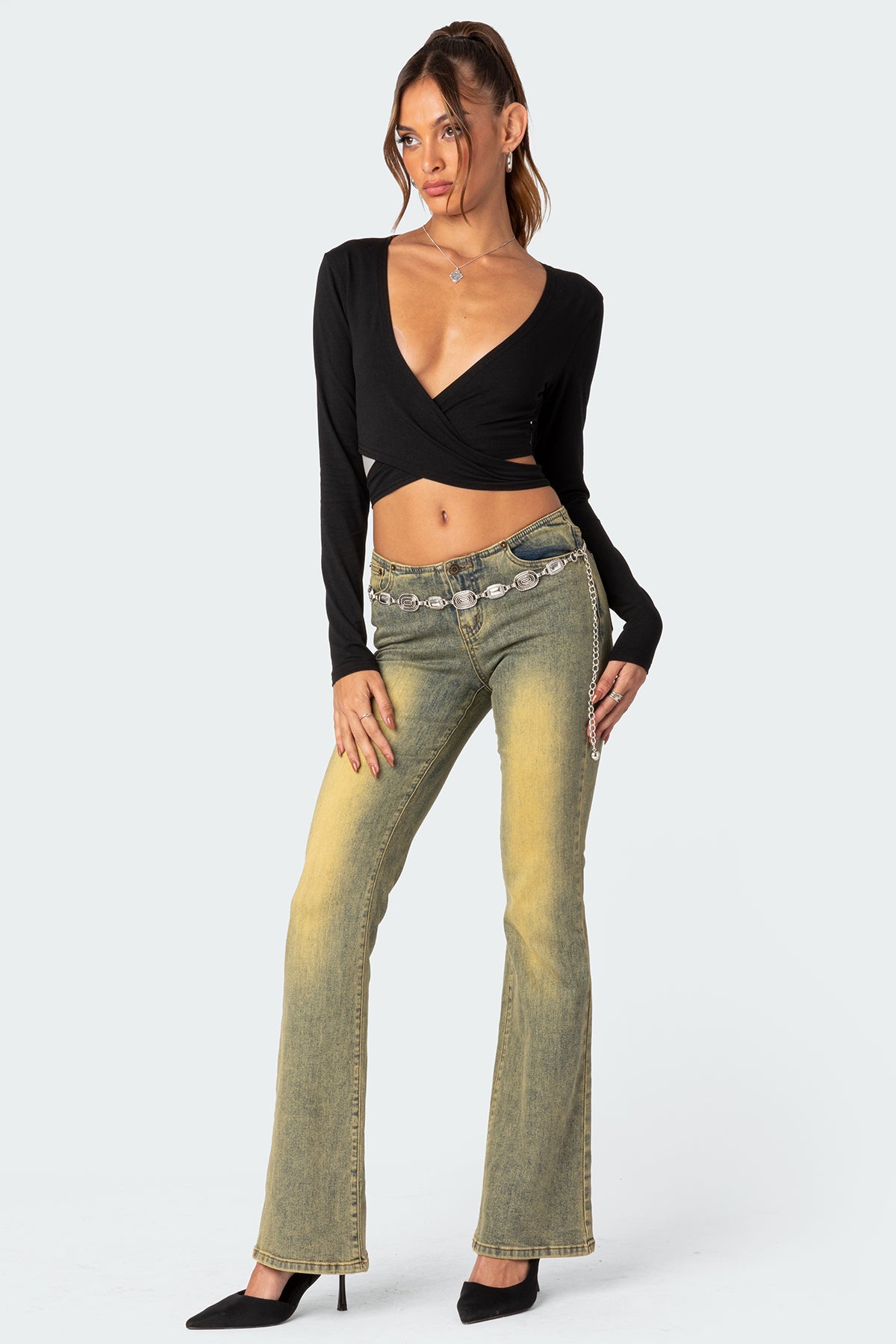 Layla Wrap Crop Top-Juice Dress