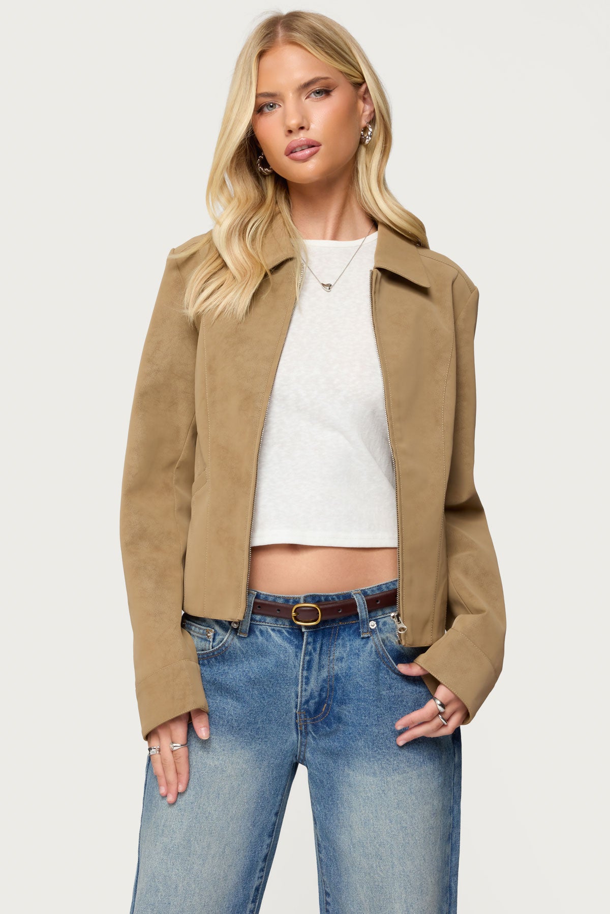 Cozette Faux Leather Jacket-Juice Dress