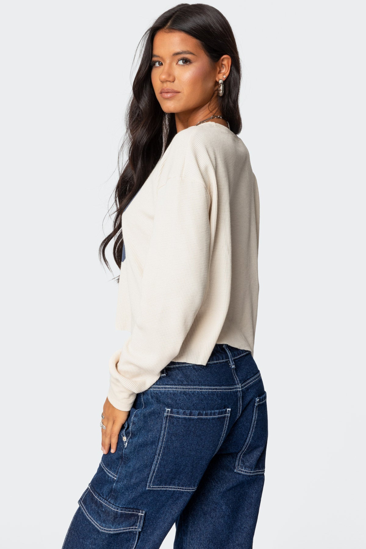 88 Waffle Long Sleeve T Shirt-Juice Dress