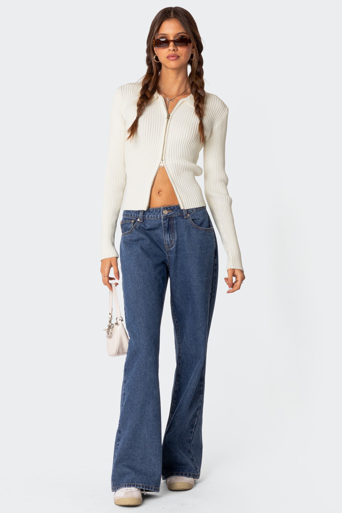 Cora Knitted Zip Up Cardigan-Juice Dress