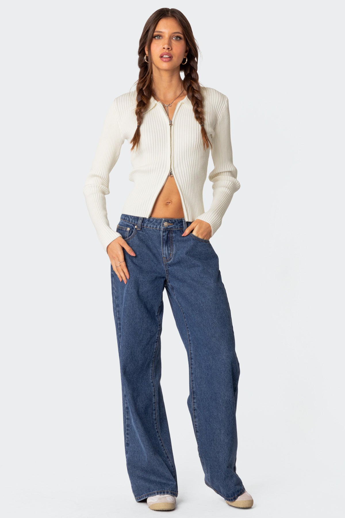 Cora Knitted Zip Up Cardigan-Juice Dress