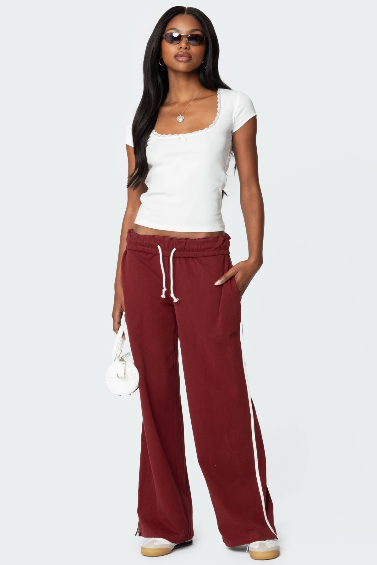 Priscilla Lace Trim T Shirt-Juice Dress