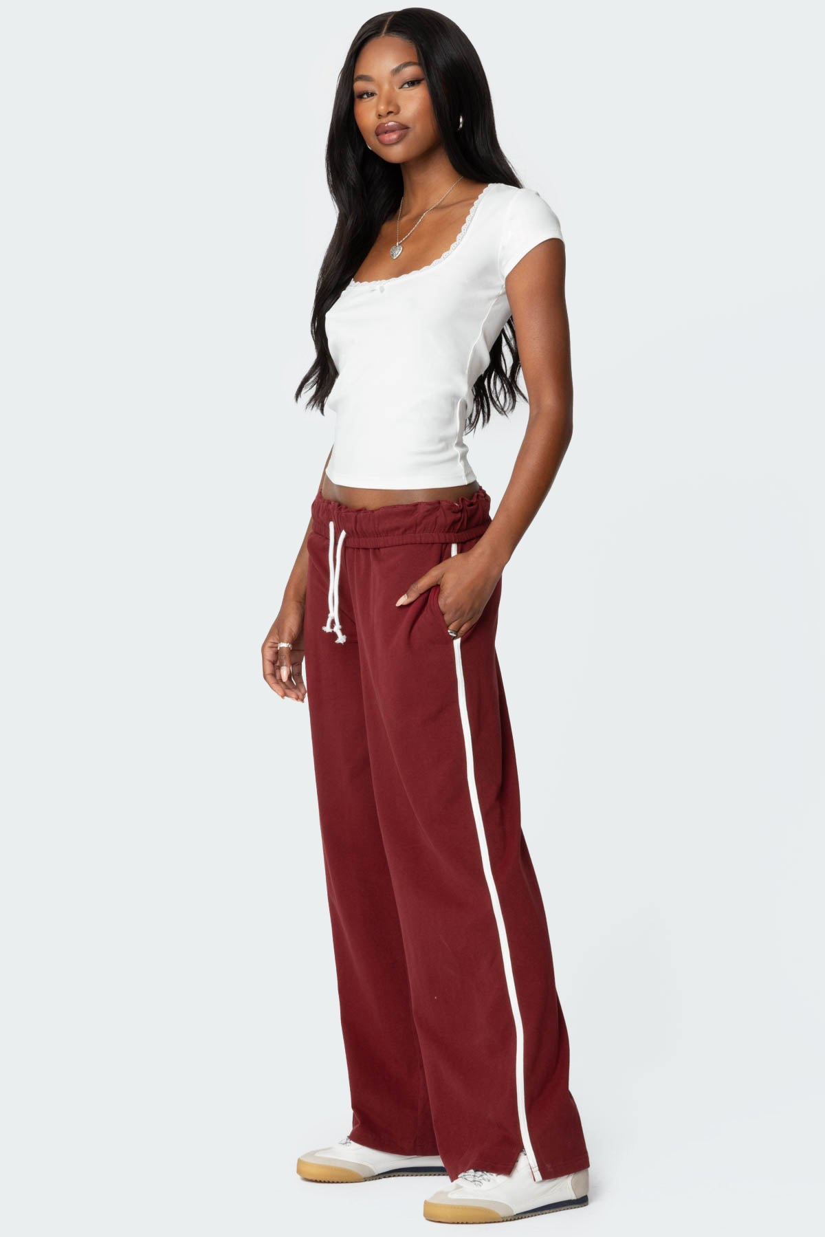 Priscilla Lace Trim T Shirt-Juice Dress