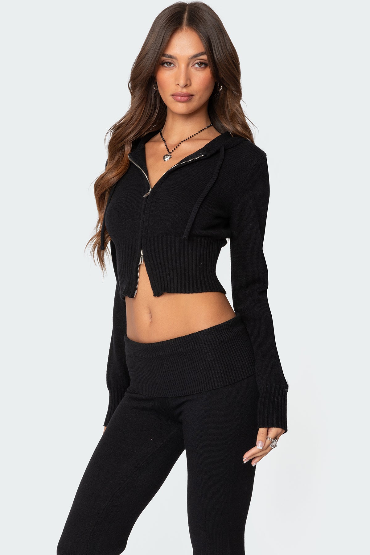 Desiree Knitted Hooded Cardigan-Juice Dress