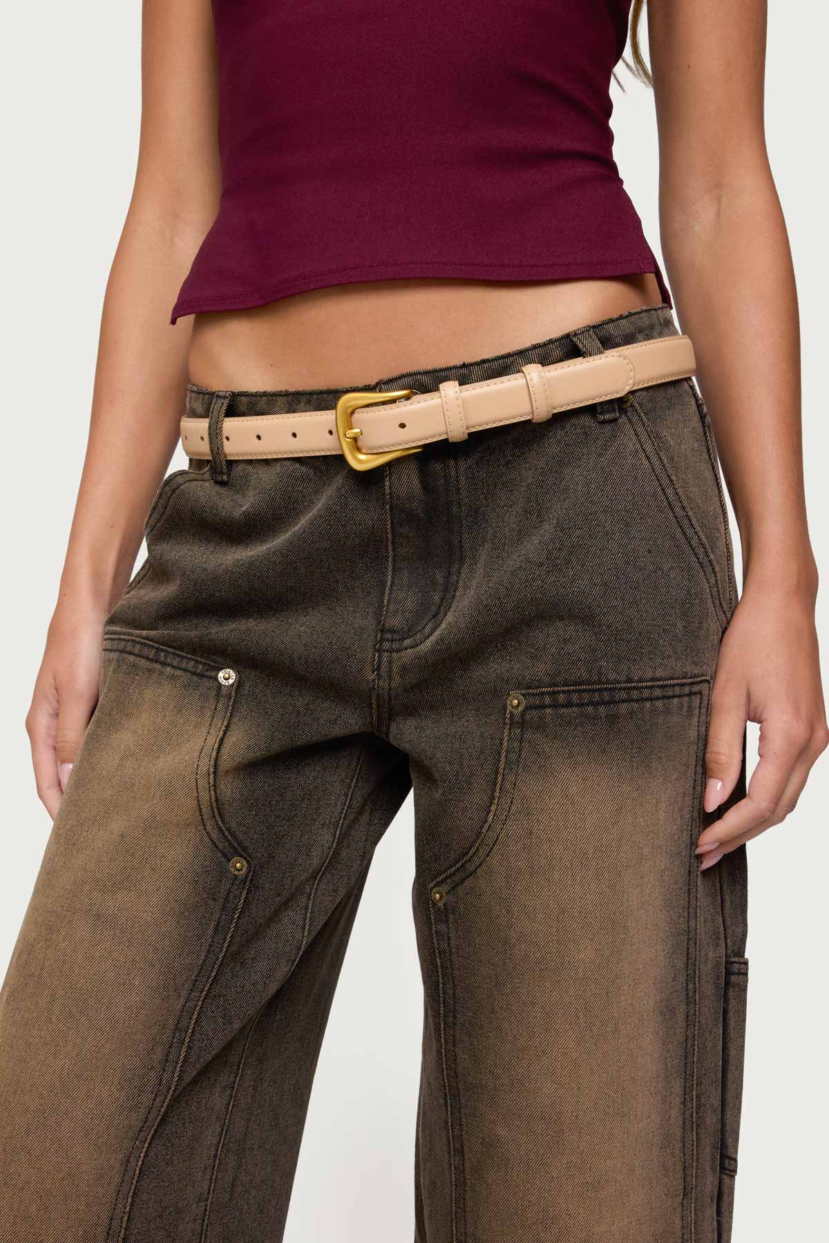 Back To Basics Faux Leather Belt-Juice Dress