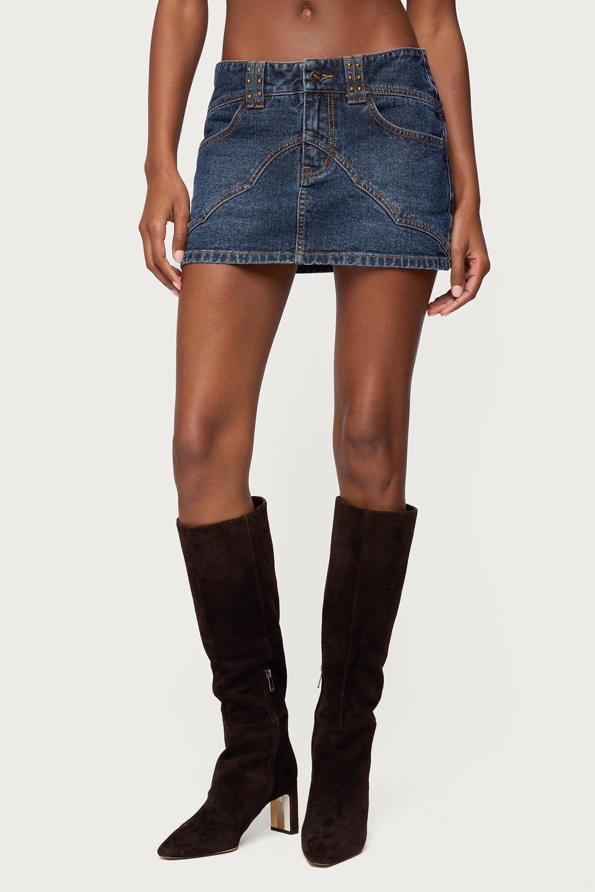 Tory Western Denim Mini Skirt-Juice Dress