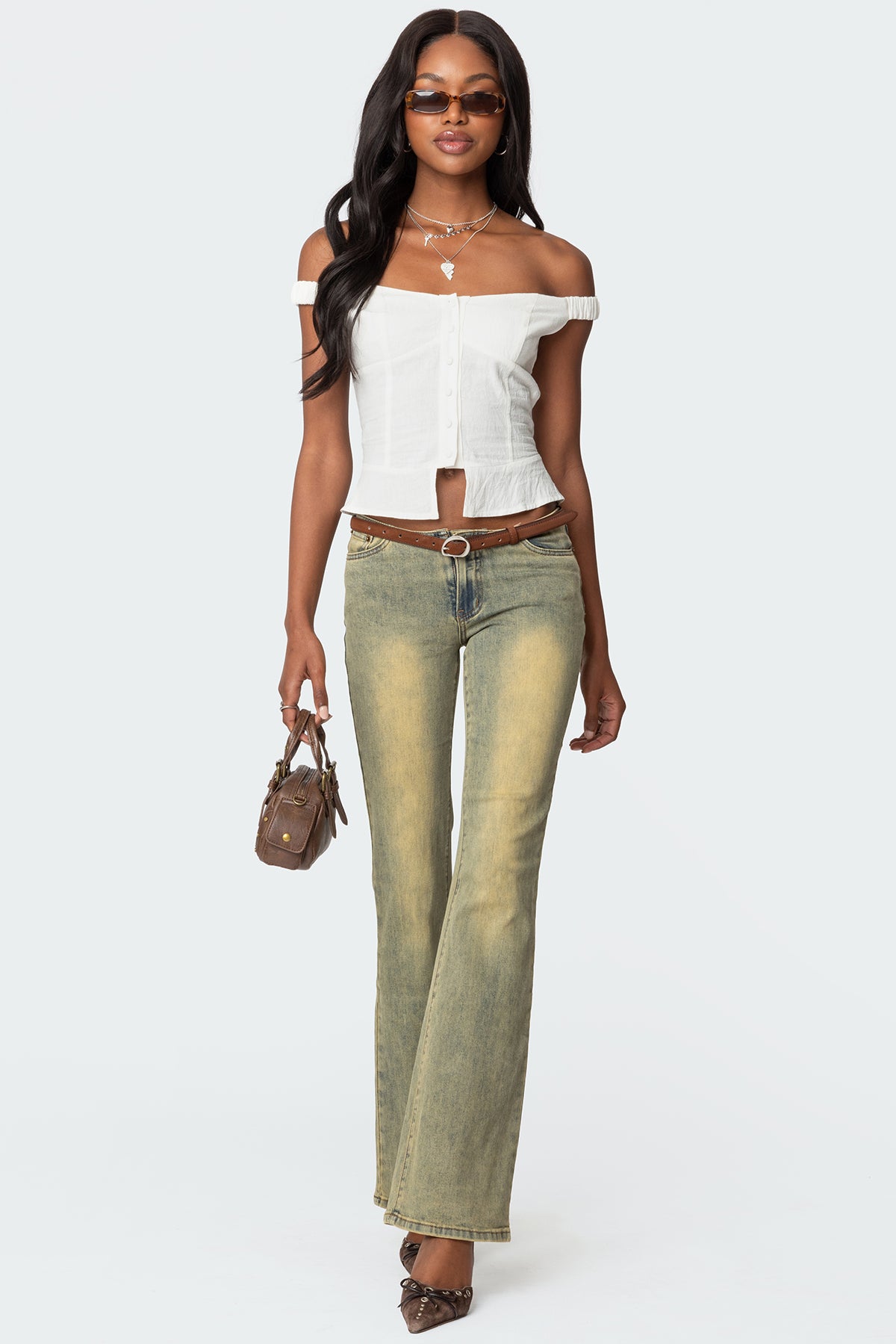 Ali Linen Look Off Shoulder Top-Juice Dress