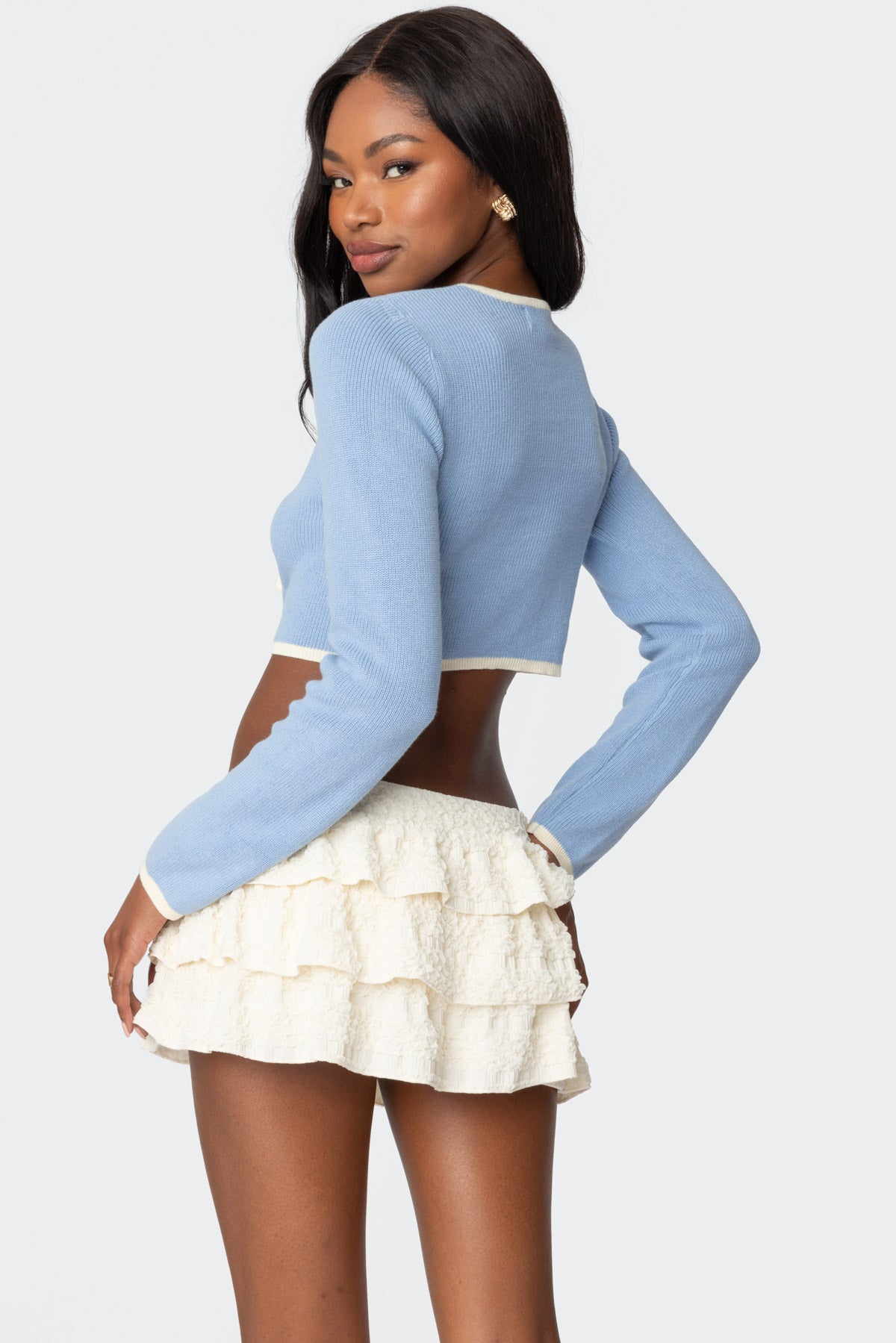 Jaylin Tie Front Knit Cardigan-Juice Dress